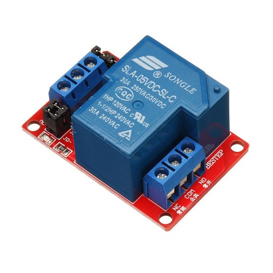 10pcs 1 Channel 5V Relay Module 30A With Optocoupler Isolation Support High Low Level Trigger