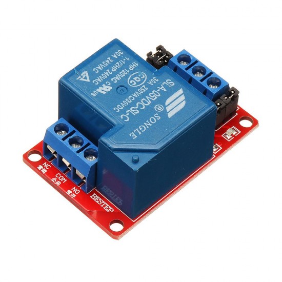 10pcs 1 Channel 5V Relay Module 30A With Optocoupler Isolation Support High Low Level Trigger