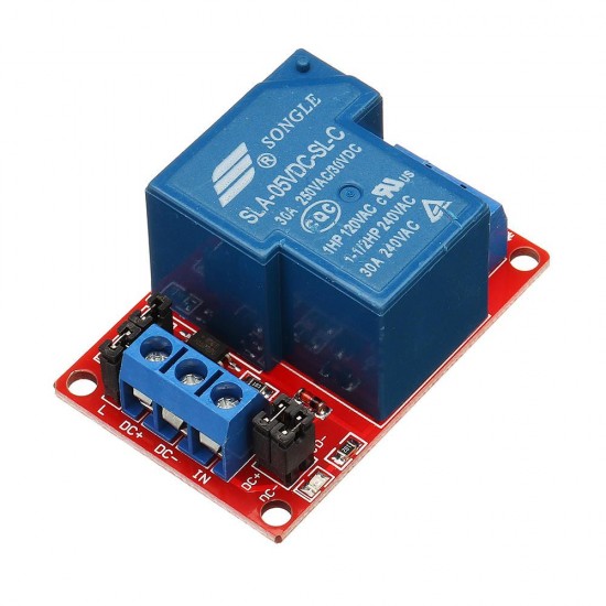 10pcs 1 Channel 5V Relay Module 30A With Optocoupler Isolation Support High Low Level Trigger