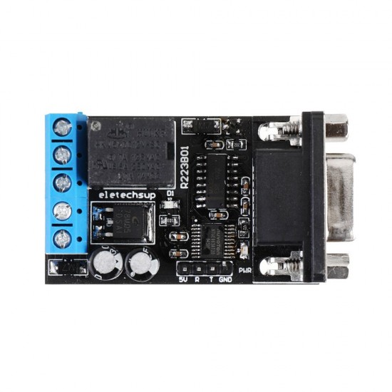 10pcs DC 12V RS232 Serial Port Delay Relay Switch Module PC COM DB9 MCU UART Remote Control Board