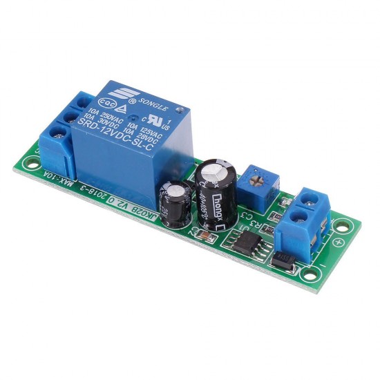 10pcs JK02B 12V DC Delay Relay Module 0-200S Adjustable Delayed Closure Timer Delay 10A NE555