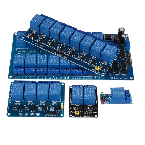 12V 1/2/4/8/16 Channel Relay Module With Optocoupler For PIC DSP for Arduino - products that work with official Arduino boards 12V 1/2/4/8/16 Channel Relay Module With Optocoupler For PIC DSP for Arduino - products that work with official Arduino boards