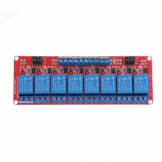 12V 8 Channel Level Trigger Optocoupler Relay Module