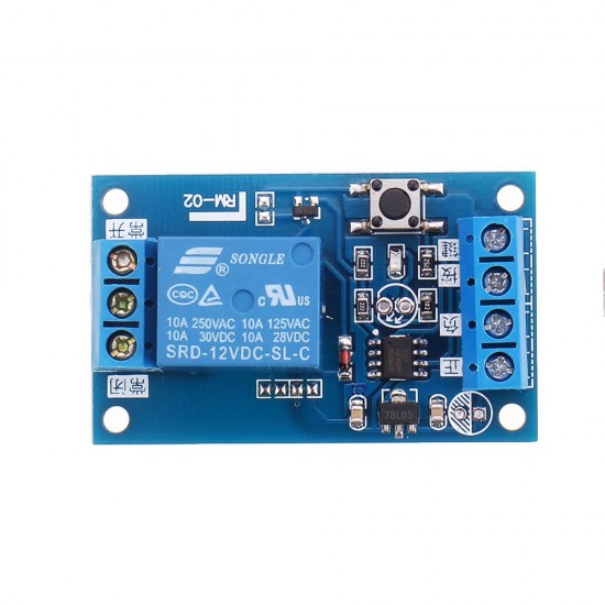 12V DC 10A Bistable Relay Module for Car Modification Switch One-button Start-stop Self-locking 12V DC 10A Bistable Relay Module for Car Modification Switch One-button Start-stop Self-locking
