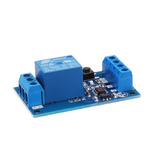 12V DC 10A Bistable Relay Module for Car Modification Switch One-button Start-stop Self-locking