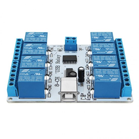 12V DC USB 8 Channel SPDT Relay Module SRD-12VDC-SL-C 12V DC USB 8 Channel SPDT Relay Module SRD-12VDC-SL-C