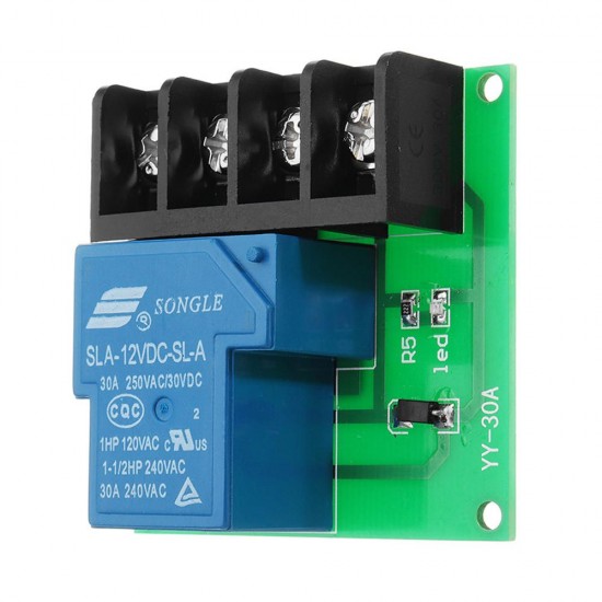 1CH 12V 30A Relay Module High Power Relay Control Board Single Switch