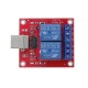 2 Channel 5V HID Driverless USB Relay USB Control Switch Computer Control Switch PC Intelligent Control Relay Module
