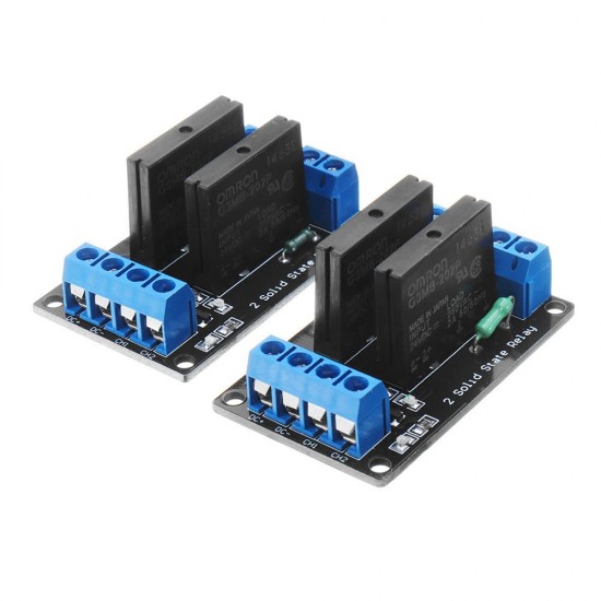 2 Channel DC 24V Relay Module Solid State High and low Level Trigger 240V2A