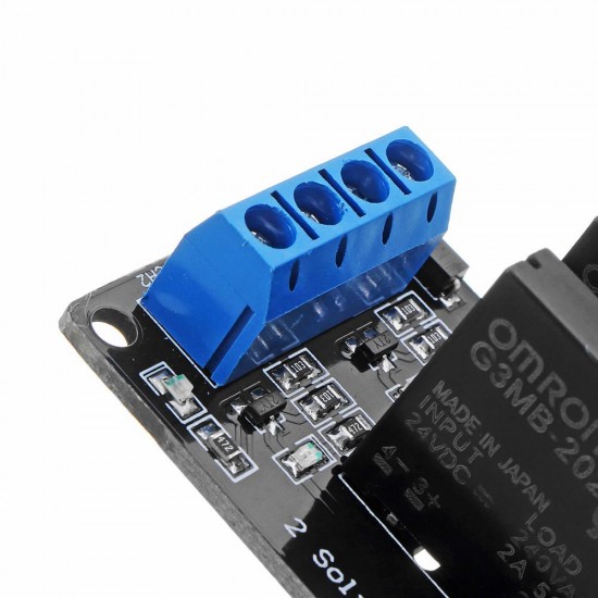 2 Channel DC 24V Relay Module Solid State High and low Level Trigger 240V2A