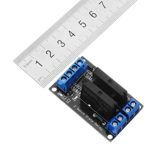 2 Channel DC 24V Relay Module Solid State High and low Level Trigger 240V2A