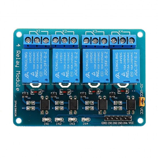 24V 4 Channel Relay Module For PIC DSP MSP430 for Arduino - products that work with official Arduino boards