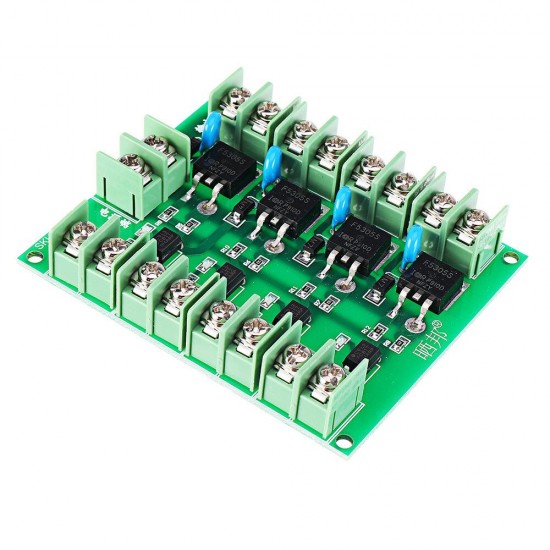 2Pcs F5305S Mosfet Module PWM Input Steady 4 Channels 4 Route Pulse Trigger Switch DC Controller E-switch MOS FET Field Effect Switch