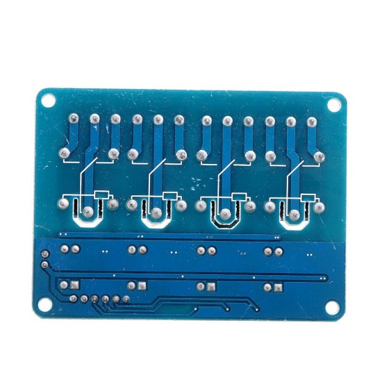 2Pcs 5V 4 Channel Relay Module PIC DSP MSP430 Blue for Arduino - products that work with official Arduino boards