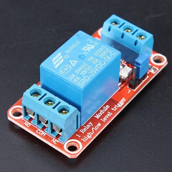 3Pcs 5V 1 Channel Level Trigger Optocoupler Relay Module for Arduino - products that work with official Arduino boards