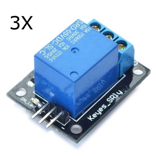 3Pcs 5V Relay 5-12V TTL Signal 1 Channel Module High Level Expansion Board 3Pcs 5V Relay 5-12V TTL Signal 1 Channel Module High Level Expansion Board