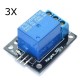 3Pcs 5V Relay 5-12V TTL Signal 1 Channel Module High Level Expansion Board