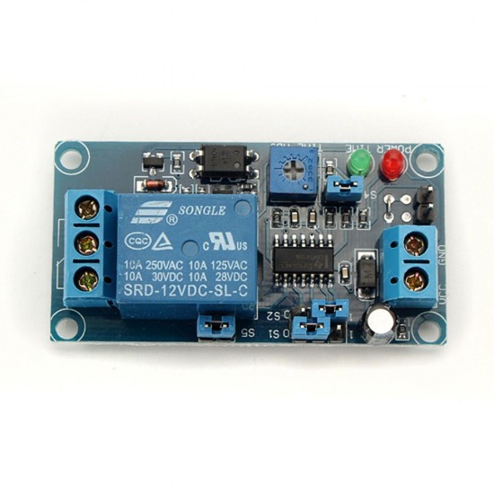 3pcs 12V Power On Delay Relay Module Delay Circuit Module NE555 Chip for Arduino - products that work with official Arduino boards
