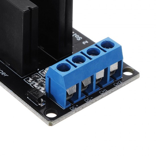 3pcs 2 Channel DC 12V Relay Module Solid State Low Level Trigger For 240V2A