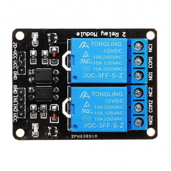 3pcs 2 Channel Relay Module 12V with Optical Coupler Protection Relay Extended Board for Arduino - products that work with official Arduino boards