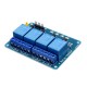 3pcs 5V 4 Channel Relay Module For PIC DSP MSP430 Blue for Arduino - products that work with official Arduino boards