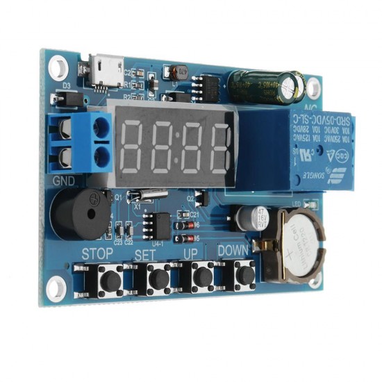 3pcs DC 5V To 60V Real-time Relay Module Clock Synchronization Timer Module Time Control Delay 24 Hours Timing 5 Time Segments