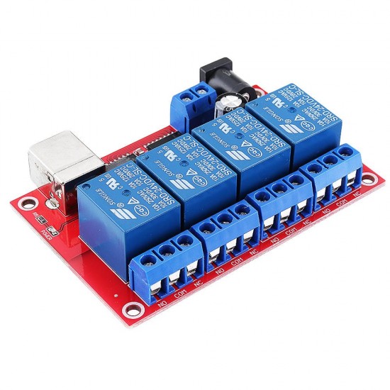 4 Channel 24V HID Driverless USB Relay USB Control Switch Computer Control Switch PC Intelligent Control Relay Module 4 Channel 24V HID Driverless USB Relay USB Control Switch Computer Control Switch PC Intelligent Control Relay Module
