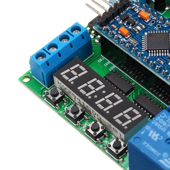 4 Channel For Pro Mini Expansion Board Diy Multi-Function Delay Relay PLC Power Timing Device 4 Channel For Pro Mini Expansion Board Diy Multi-Function Delay Relay PLC Power Timing Device