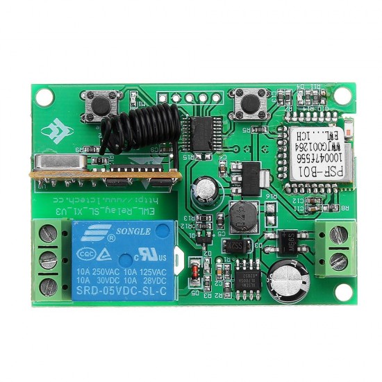 433Mhz LC-EWL-1R-D80RF WiFi Remote Relay Module Mobile APP Remote Control 433Mhz LC-EWL-1R-D80RF WiFi Remote Relay Module Mobile APP Remote Control