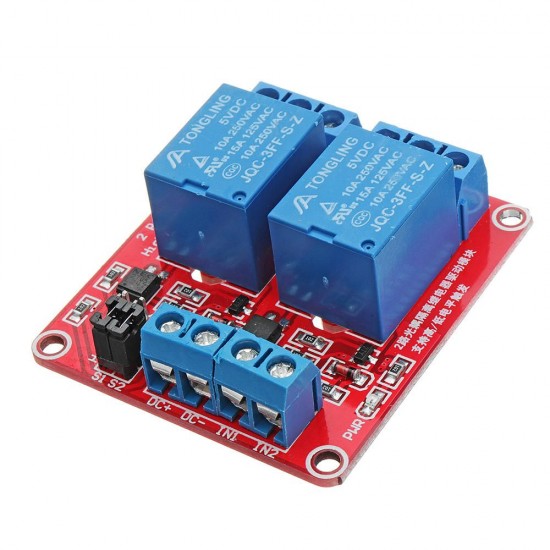 5Pcs 5V 2 Channel Level Trigger Optocoupler Relay Module 5Pcs 5V 2 Channel Level Trigger Optocoupler Relay Module