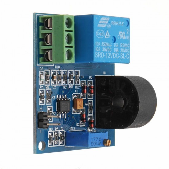 5Pcs DC 12V 5A Overcurrent Protection Sensor Module AC Current Detection Relay Module Switch Output