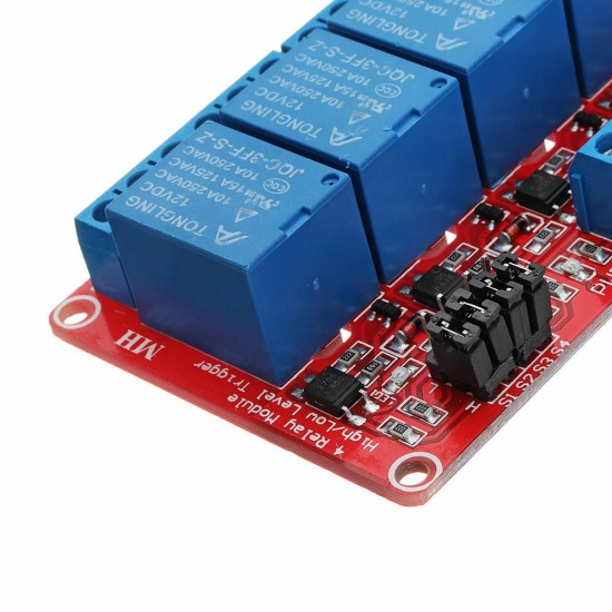 5Pcs DC12V 4 Channel Level Trigger Optocoupler Relay Module Power Supply Module for Arduino - products that work with official Arduino boards