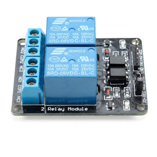 5Pcs DC5V 2 Way 2CH Channel Relay Module With Optocoupler Protection