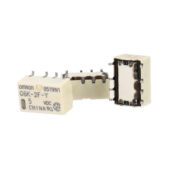 5Pcs G6K-2F-Y-5VDC 12VDC 1A 8Pin Signal Relay Module 5Pcs G6K-2F-Y-5VDC 12VDC 1A 8Pin Signal Relay Module