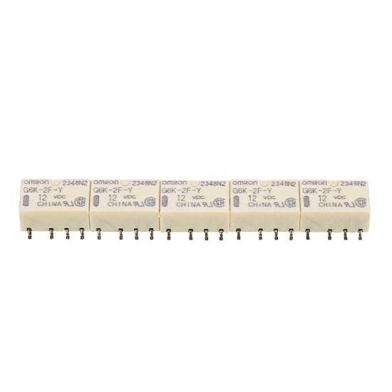 5Pcs G6K-2F-Y-5VDC 12VDC 1A 8Pin Signal Relay Module 5Pcs G6K-2F-Y-5VDC 12VDC 1A 8Pin Signal Relay Module