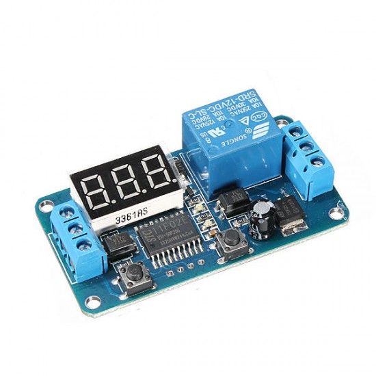 5Pcs DC 12V LED Display Digital Delay Timer Control Switch Module PLC