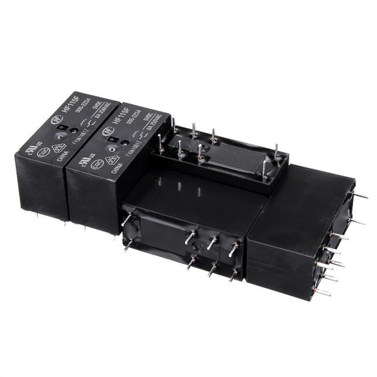 5Pcs HF115F-JQX-115F- 005 012 024-2ZS4 8A 8Pin Relay Module