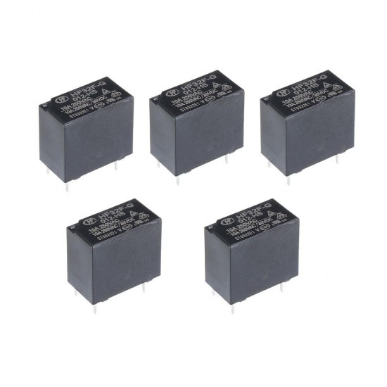 5Pcs HF32F-G-JZC-32F-G- 005 012 024-HS 10A 4Pin Relay Module