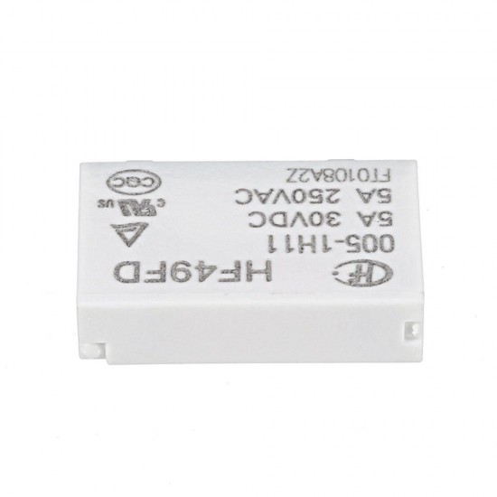 5Pcs HF49FD- 005 012 024-1H11 5V 12V 24V 4PIN Normally Open 5A 250V Relay Module 5Pcs HF49FD- 005 012 024-1H11 5V 12V 24V 4PIN Normally Open 5A 250V Relay Module