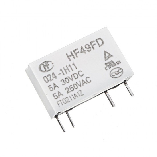 5Pcs HF49FD- 005 012 024-1H11 5V 12V 24V 4PIN Normally Open 5A 250V Relay Module 5Pcs HF49FD- 005 012 024-1H11 5V 12V 24V 4PIN Normally Open 5A 250V Relay Module