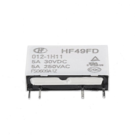 5Pcs HF49FD- 005 012 024-1H11 5V 12V 24V 4PIN Normally Open 5A 250V Relay Module