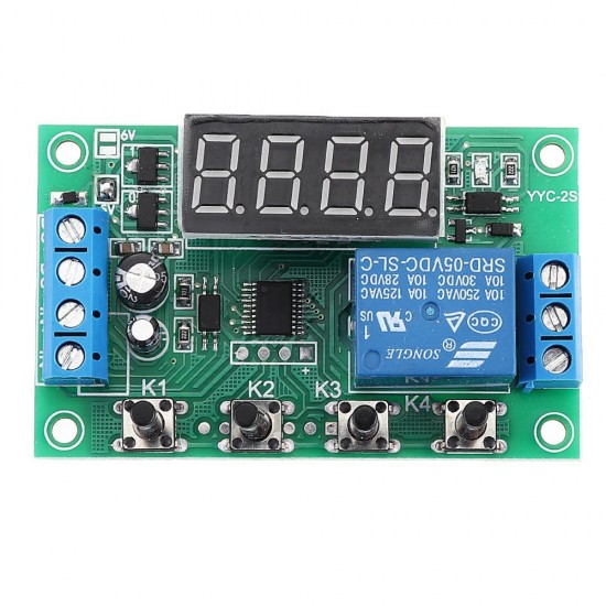 5V / 12V / 24V LED Display Adjustable Timer Relay Automation Control Switch Module