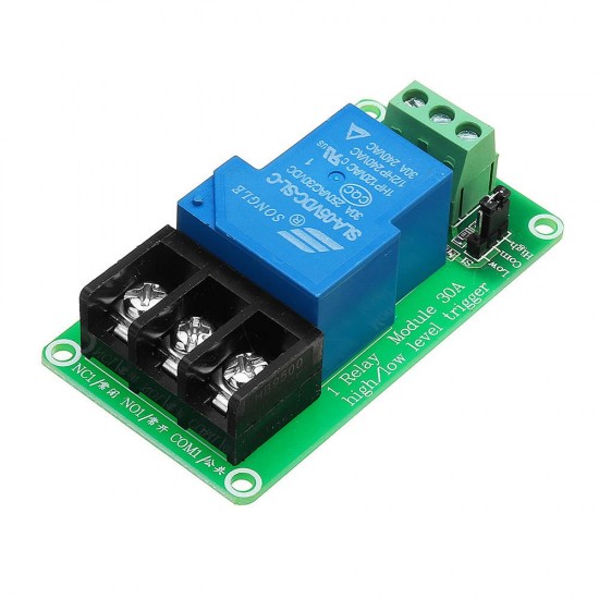 5V 1 Channel 30A Optocoupler Isolation Relay Module Support High and Low Level Trigger Switch 5V 1 Channel 30A Optocoupler Isolation Relay Module Support High and Low Level Trigger Switch