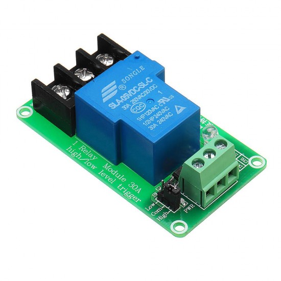 5V 1 Channel 30A Optocoupler Isolation Relay Module Support High and Low Level Trigger Switch 5V 1 Channel 30A Optocoupler Isolation Relay Module Support High and Low Level Trigger Switch