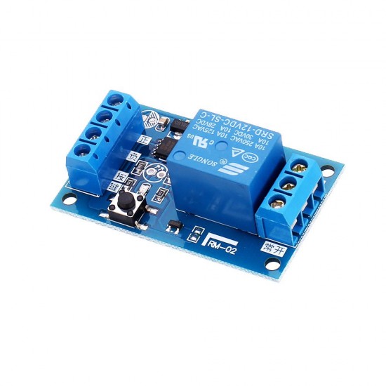5pcs 12V DC 10A Bistable Relay Module for Car Modification Switch One-button Start-stop Self-locking