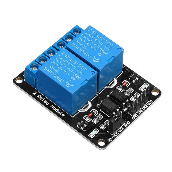 5pcs 2 Channel Relay Module 12V with Optical Coupler Protection Relay Extended Board