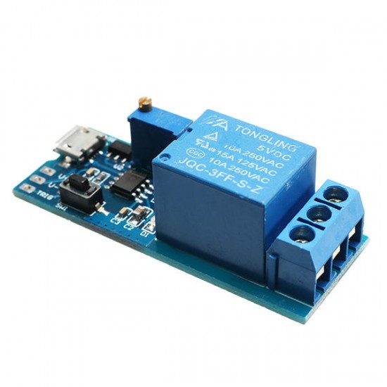 5pcs 5-30V 10A Wide Voltage Trigger Delay Relay Module Timer Module Two Trigger Modes Anti-Interference Ability And Protection Function