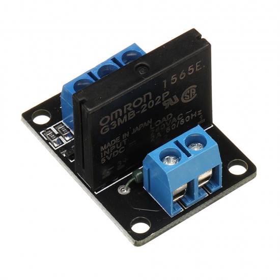 5pcs 1 Channel 5V Low Level Solid State Relay Module With Fuse 250V2A For Auduino