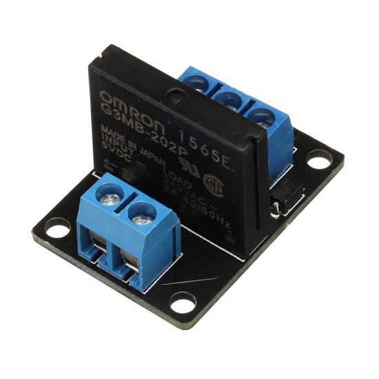 5pcs 1 Channel 5V Low Level Solid State Relay Module With Fuse 250V2A For Auduino