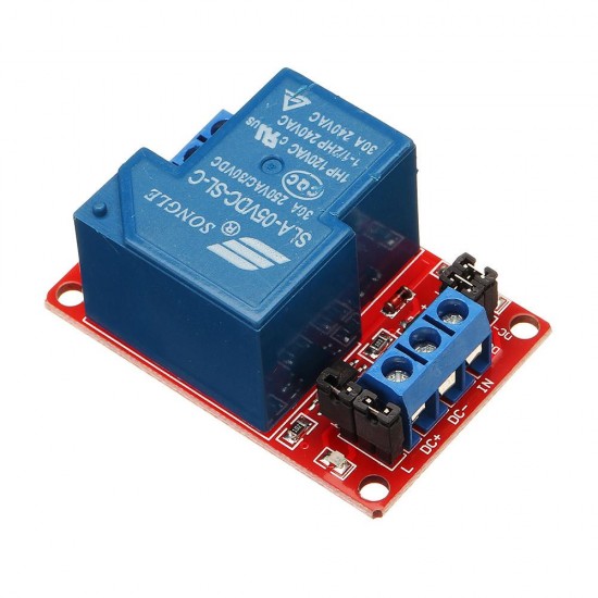 5pcs 1 Channel 5V Relay Module 30A With Optocoupler Isolation Support High And Low Level Trigger For